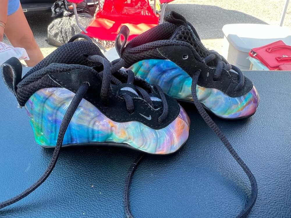 Nike Little Posite One XX Crib Big Bang Team Orange Dark Grey Black Toddler 3C